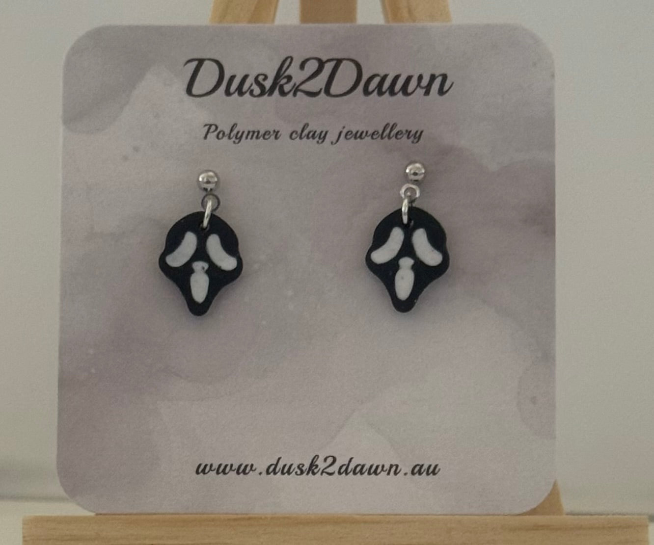 Petite skull studded dangles- the Halloween collection