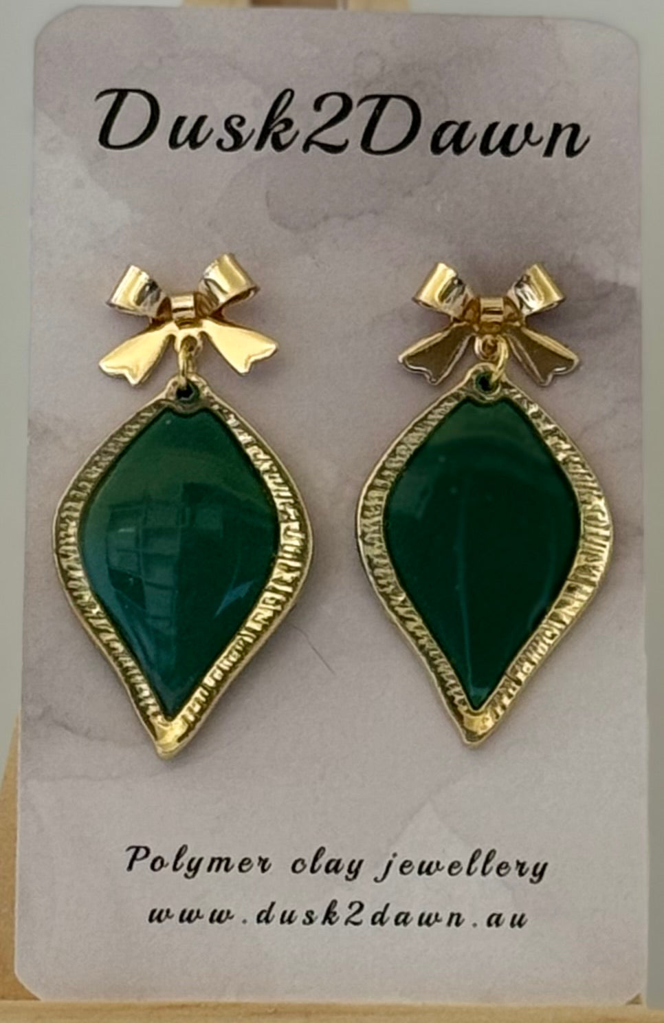 Bezelled bauble studded dangles- The Christmas Collection