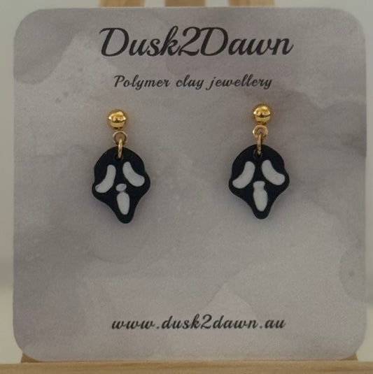 Petite skull studded dangles- the Halloween collection