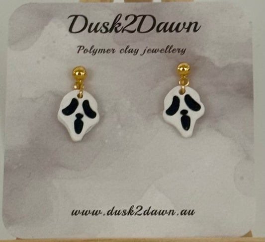 Petite skull studded dangles- the Halloween collection