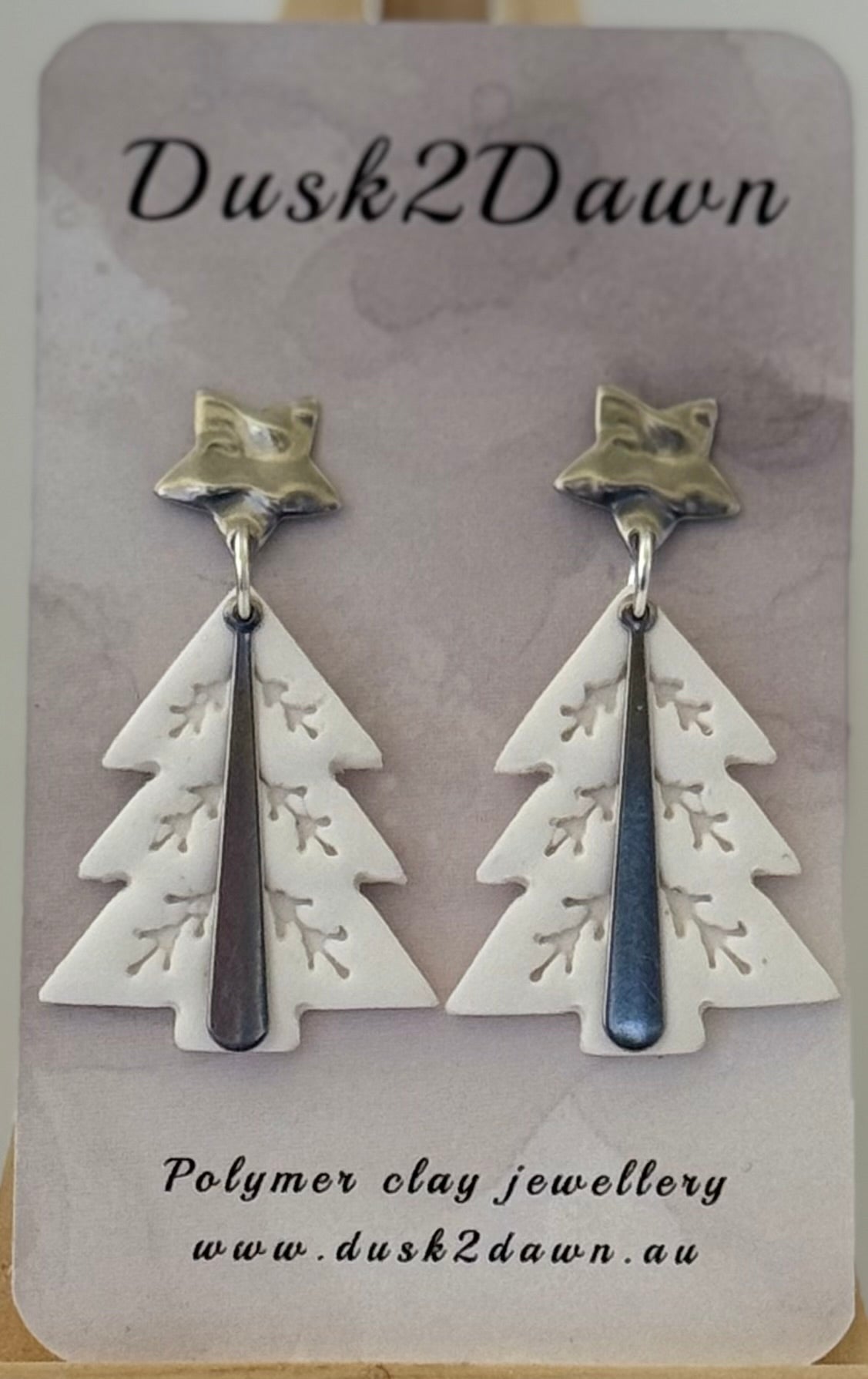 Christmas tree studded dangles- The Christmas Collection