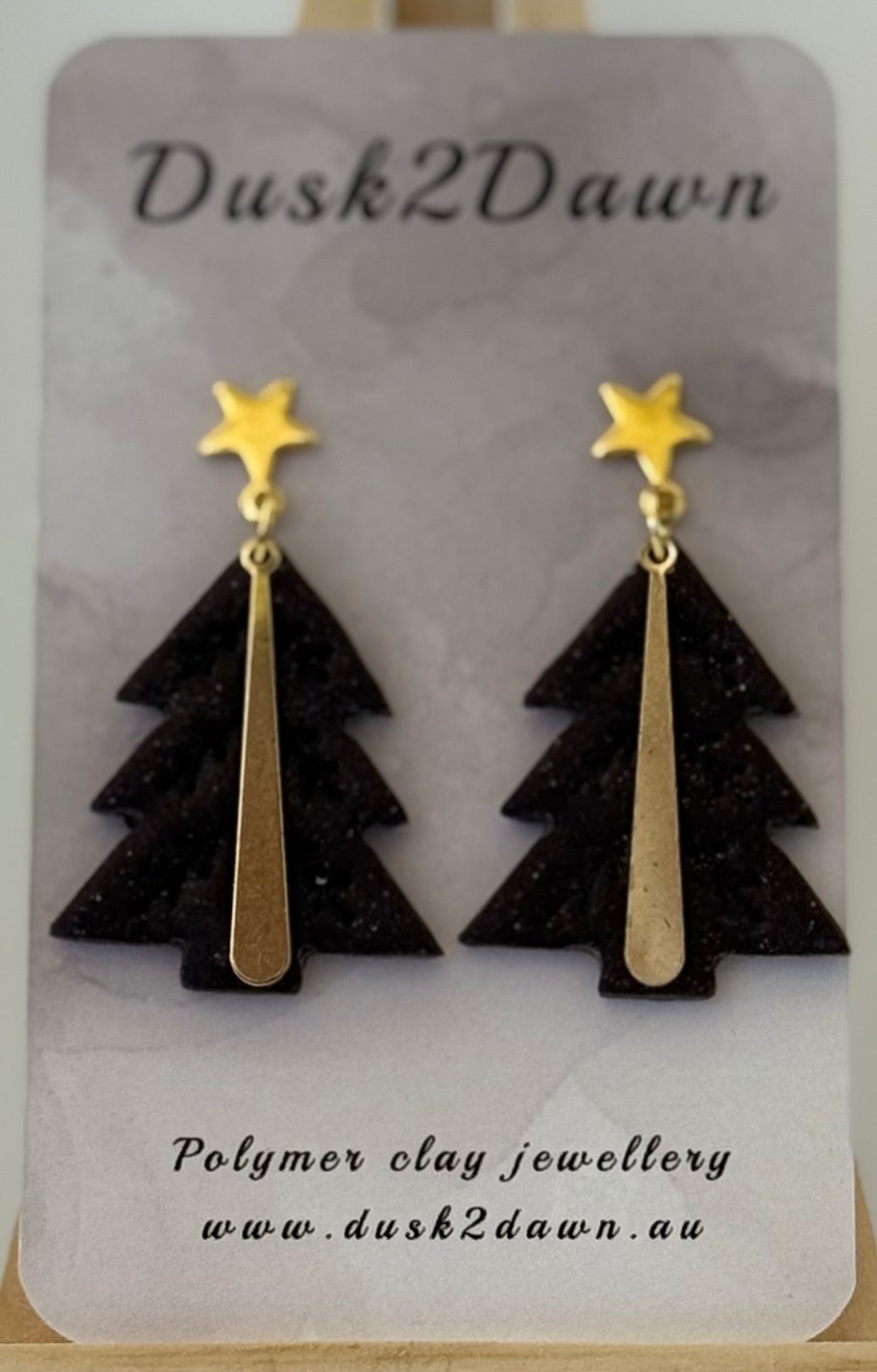 Christmas tree studded dangles- The Christmas Collection