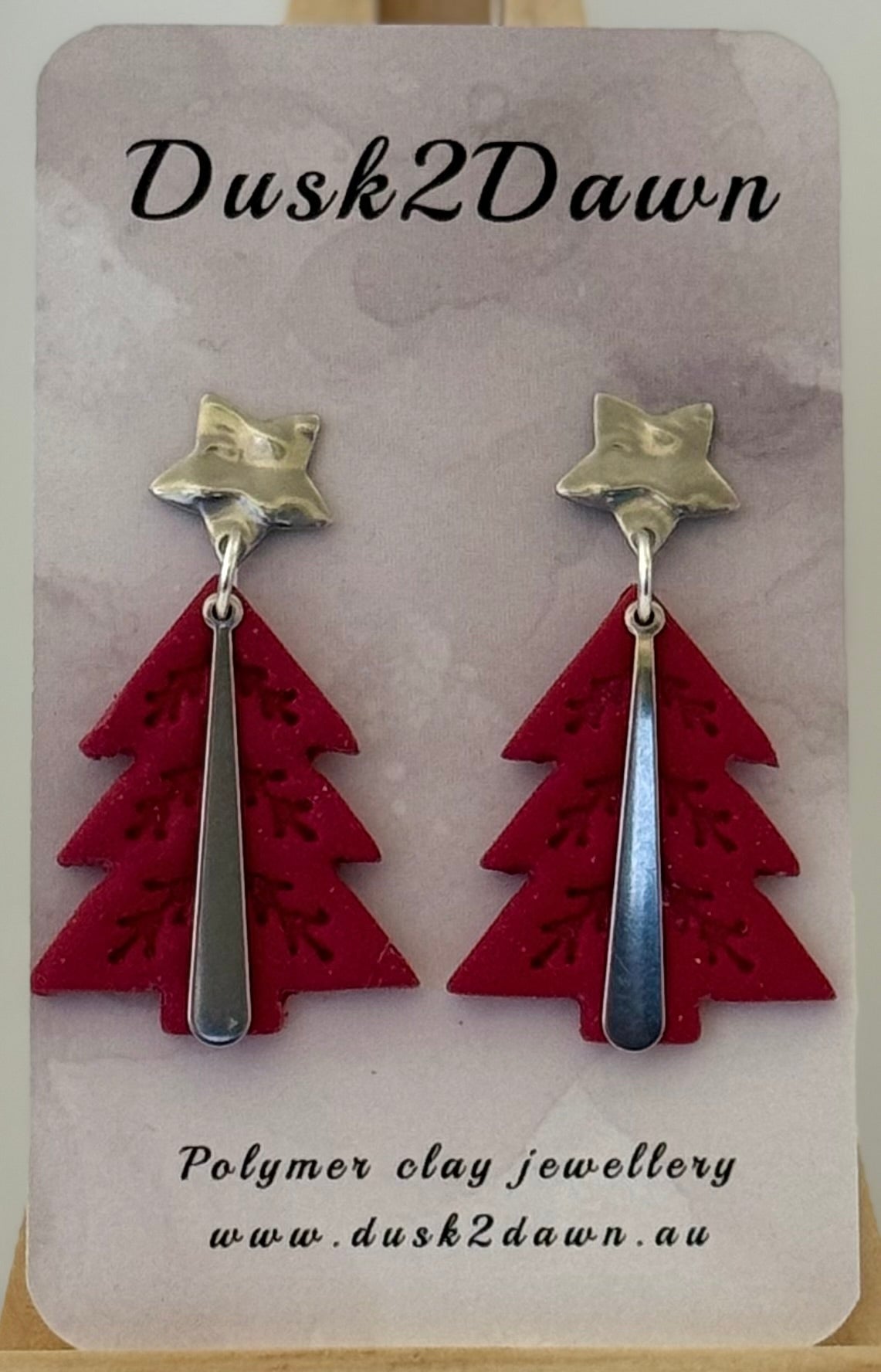 Christmas tree studded dangles- The Christmas Collection