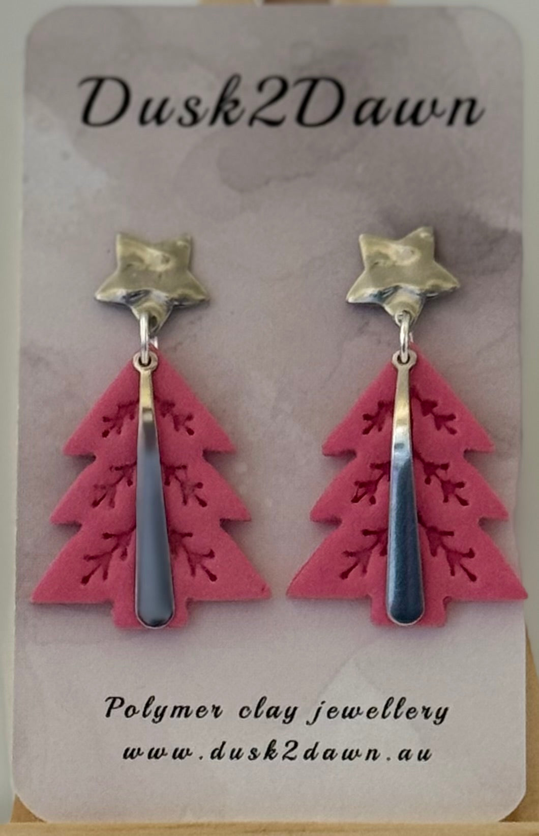 Christmas tree studded dangles- The Christmas Collection