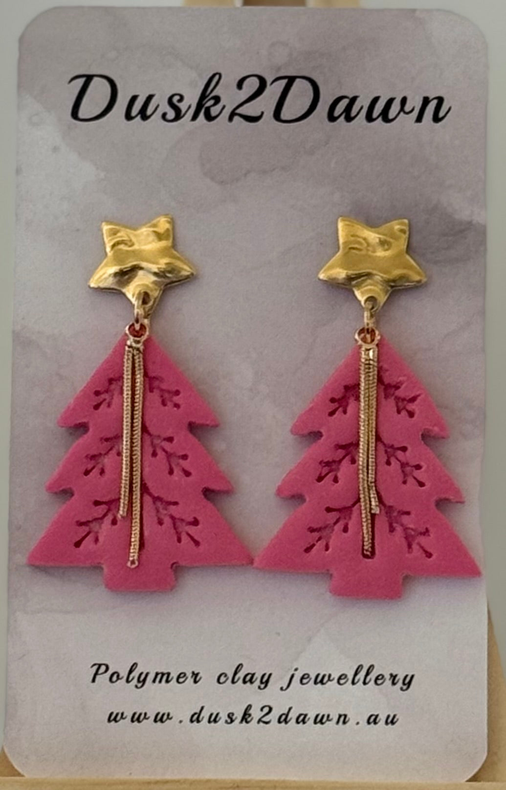 Christmas tree studded dangles- The Christmas Collection