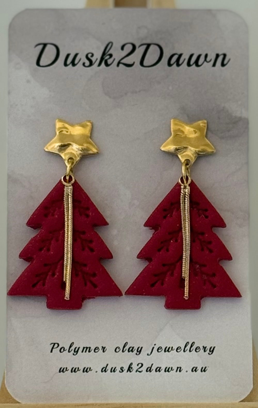 Christmas tree studded dangles- The Christmas Collection