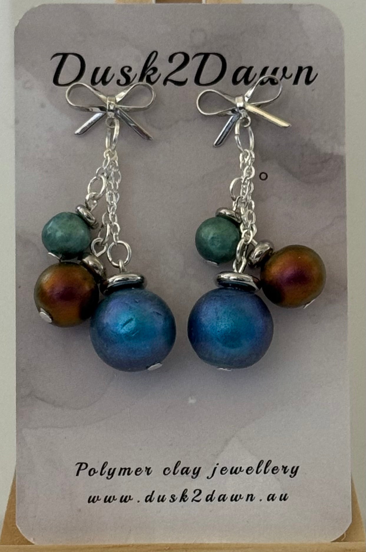 Christmas bauble studded dangles- The Christmas Collection