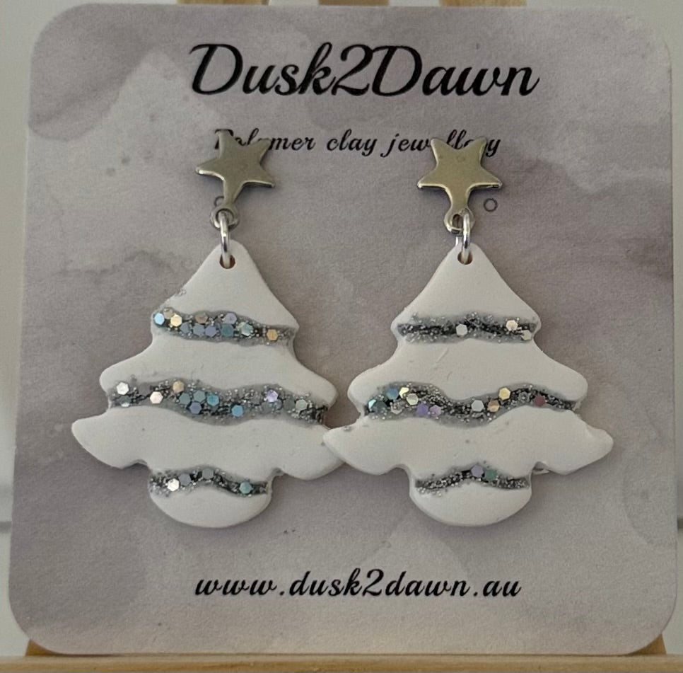 Christmas tree studded dangles- The Christmas collection