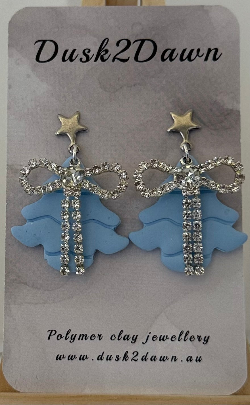 Christmas tree studded dangles- The Christmas collection